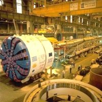 Boring Machines Working